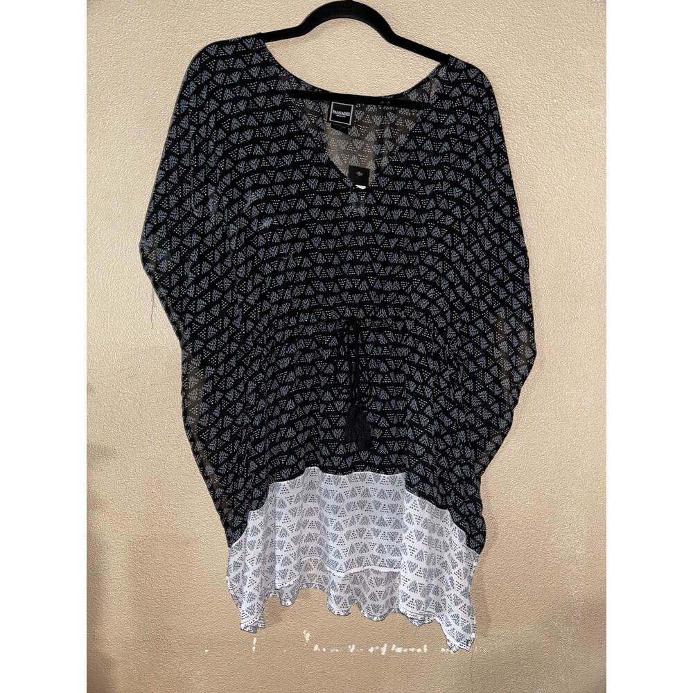 Palisades  Beach Club  Black & White  Swim Suit Cover  Med  NWT